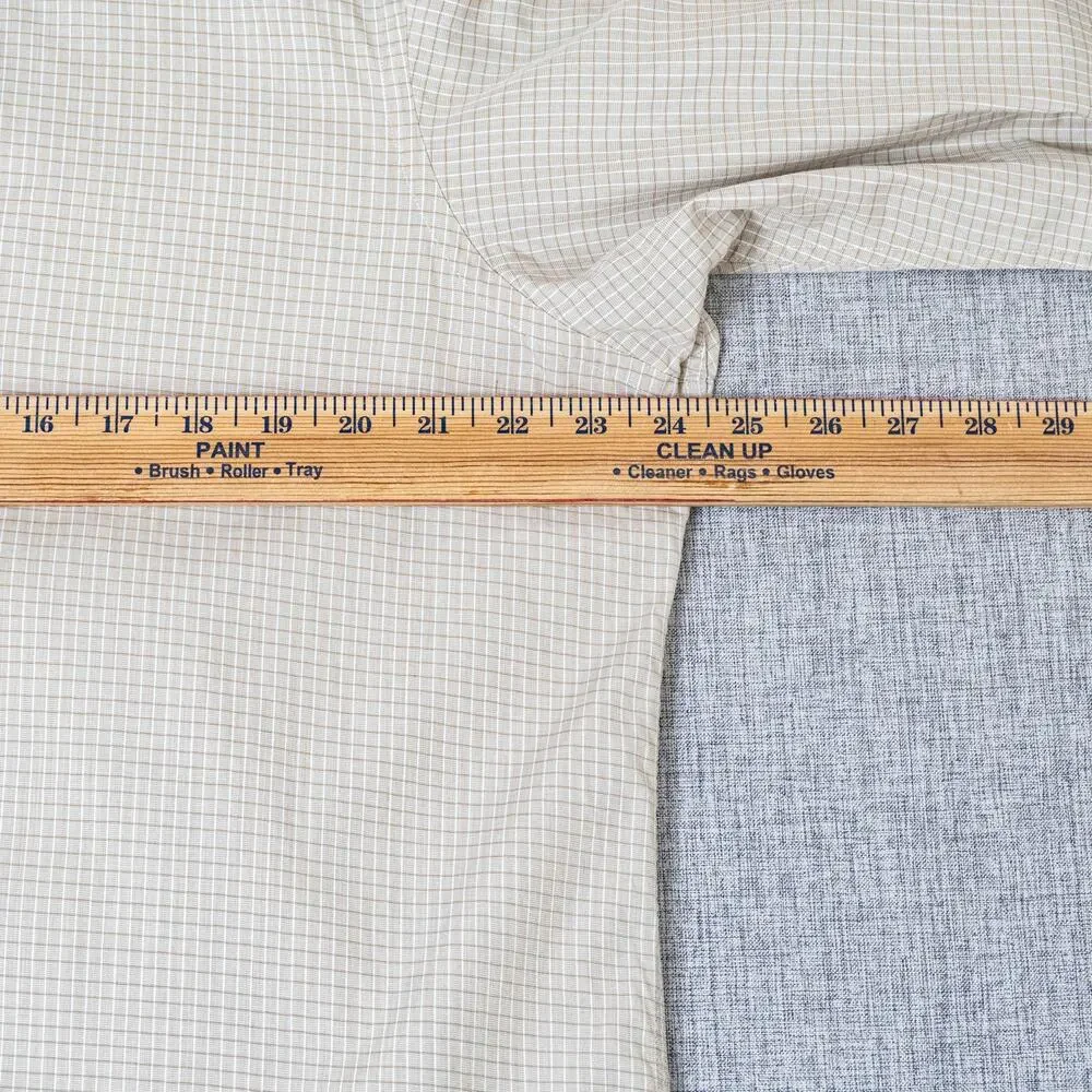 Turnbull & Asser Cotton Tan micro check Dress shirt size 16 1/2 - Picture 9 of 11
